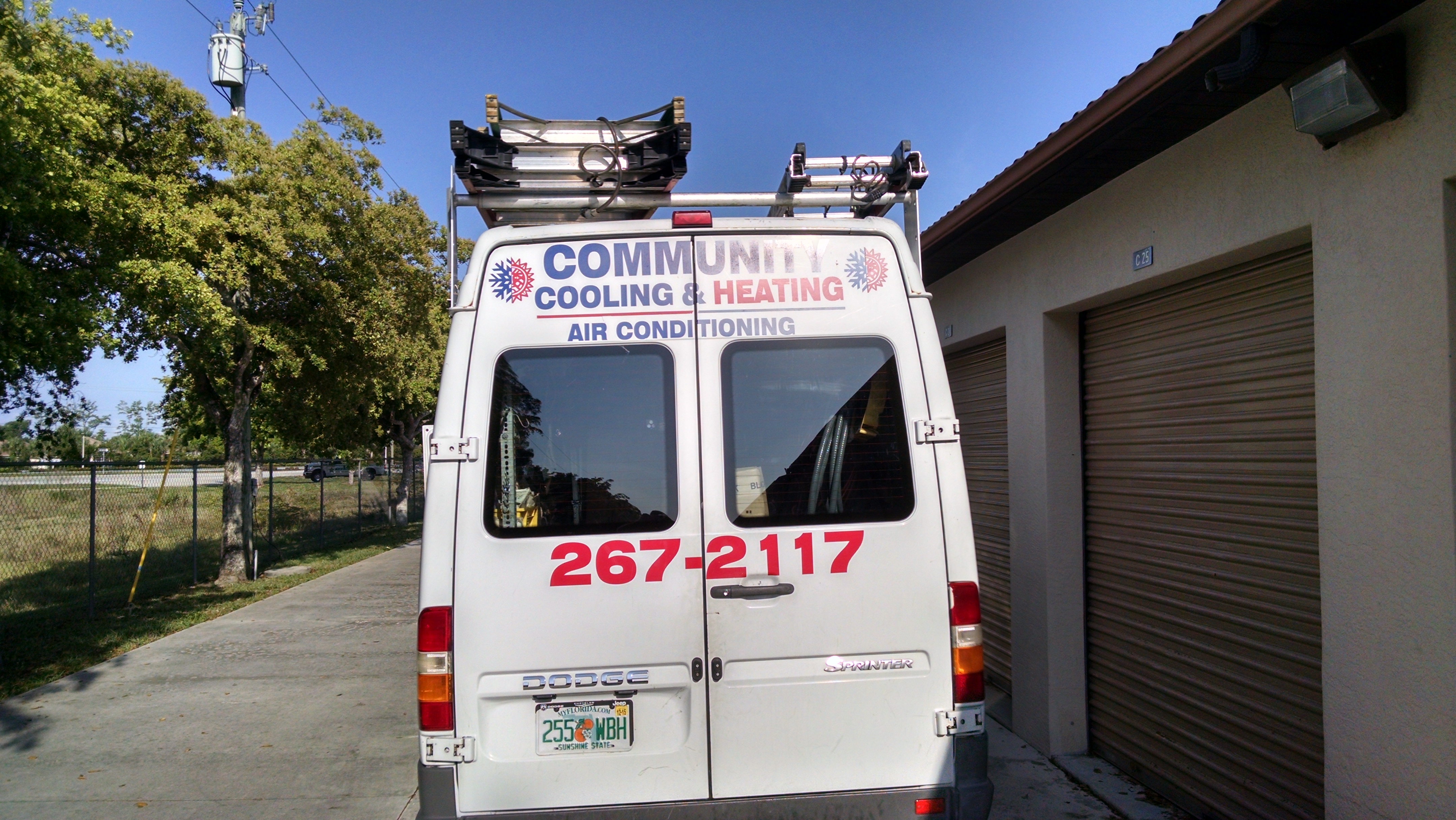 How do you repair the air conditioning system in a truck?