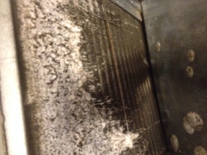 Dirty air conditioner coil 2015