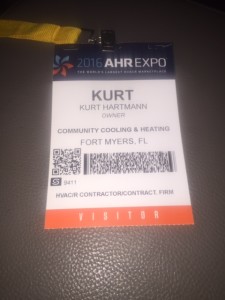 air conditioning expo name badge